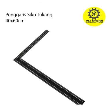 Penggaris Siku Tukang 40x60cm - Penggaris Siku L Besar 16x24inch