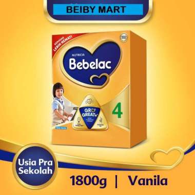 susu bebelac 4 rasa (vanila,madu) 1800gr vanila