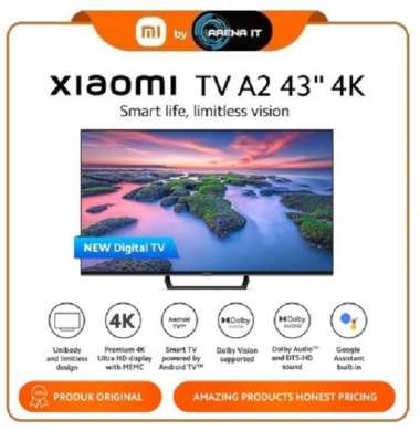 Xiaomi Mi tv 43" A2 UHD Android tv 43 Inch Uhd 4k Dolby Vision HDR 10