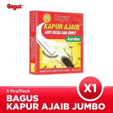 KAPUR AJAIB ANTI KECOA SEMUT KUTU BAGUS MERAH W - 20504 ISI 3 JUMBO
