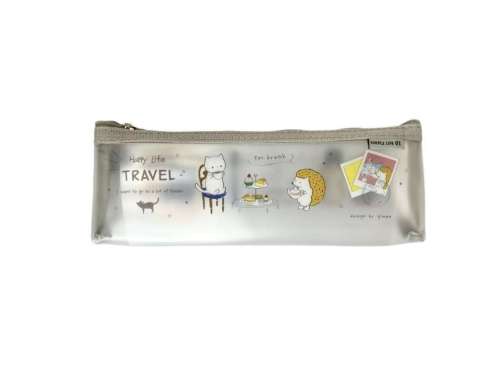 TEMPAT PENSIL TRANSPARANT HEDGEHOG GIMEN TAIWAN WWP89-03