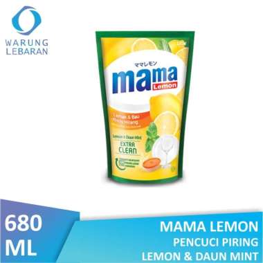 Promo Harga Mama Lemon Cairan Pencuci Piring Lemon & Daun Mint 780 ml - Blibli