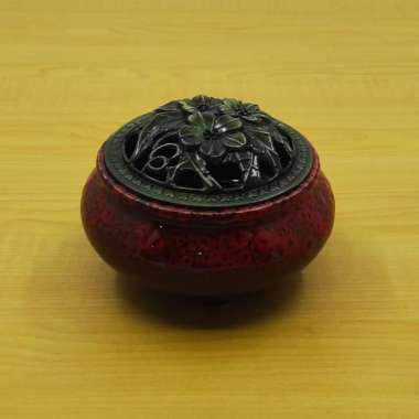 Tempat pembakaran dupa kerucut Coklat Merah
