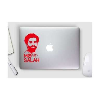 Stiker Cutting Laptop Mohamed Salah Fans Bola Logo Motor Sepeda Cas HP