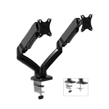 Bracket TV Monitor Oximus Hydra ZDP 1128 17 - 27 Inch Black Double LCD