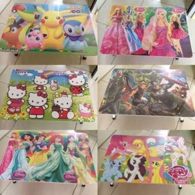 Meja Belajar Lipat Besi atau Meja Belajar Anak Motif Karakter