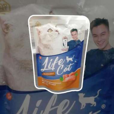 Life Cat Food Pouch / Wet Food/ Makanan Basah Untuk Kucing 85 Gr