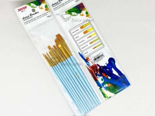 Kuas Cat Air Kuas Lukis | Acrylic Brush Joyko BR-17 1 SET 10 PCS