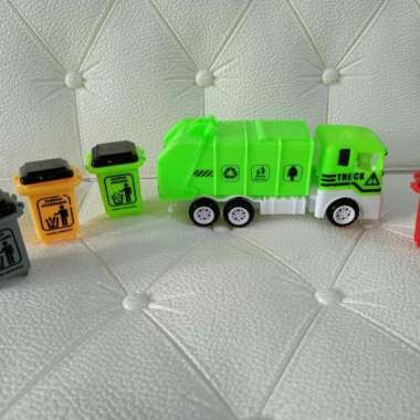 Mainan mobil truk sampah truk kebersihan MT53 SNI