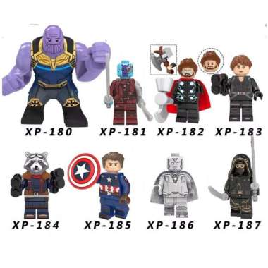 minifigure big figure thanos vision thor ronin rocket nebula