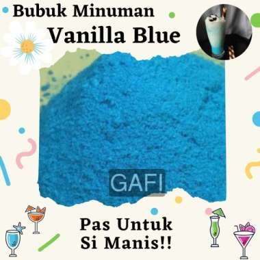 Bubuk Minuman Rasa Vanila Blue 1Kg Drinking Powder 1Kg Kekinian Boba