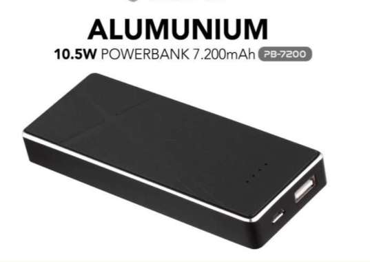 MicroPack Power Bank Li-Polymer 7200 mAh PB-7200 - Hitam Hitam