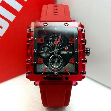Expedition EXP 6808 Jam Tangan Wanita [Original] red black