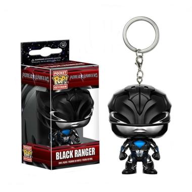 Funko Pop 23518 Power Ranger - Black Ranger 20 Key Chain