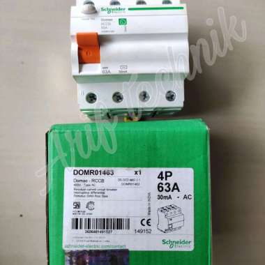ELCB DOMAE DOMR01463 4P 63A 30MA SCHNEIDER / RCCB 4p 63a SCHNEIDER