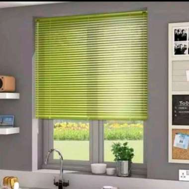 Forhome 60x180 Cm Venetian Blind Krei/Tirai jendela hijau