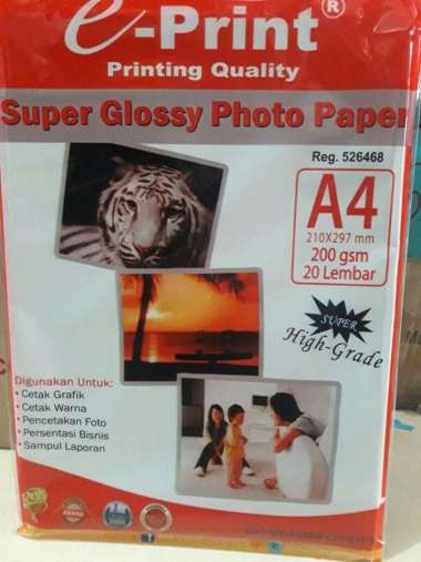 KERTAS FOTO GLOSSY EPRINT200gr