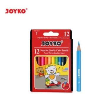 Pensil Warna Joyko 12 Warna Pendek CPS12