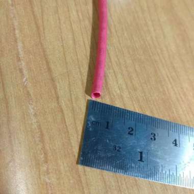 Kabel bakar - Sarung karet bakar 3mm MERAH