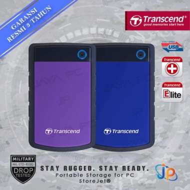 Transcend StoreJet 25H3 4TB - HDD / Hardisk / Harddisk External 2.5" Biru