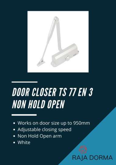 Dorma TS 77 EN 3 Non Hold Open White Putih Door Closer