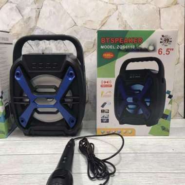 Speaker Bluetooth ZQS6110 Speaker Karaoke Gratis Mic