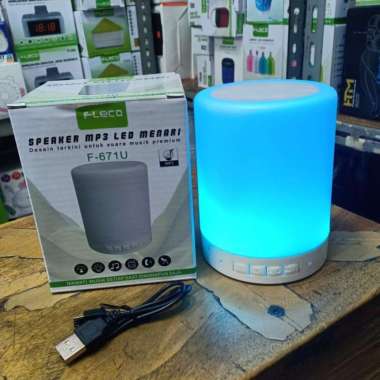 Speaker Portable Bluetooth Fleco F-671U - Speaker Lampu Tidur Led