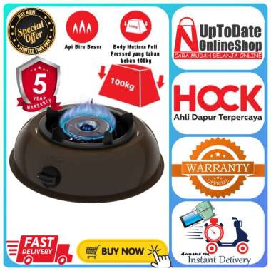 KOMPOR GAS 1 TUNGKU HOCK 100MD MUTIARA DELUXE API LOTUS BESAR KOMPOR GAS