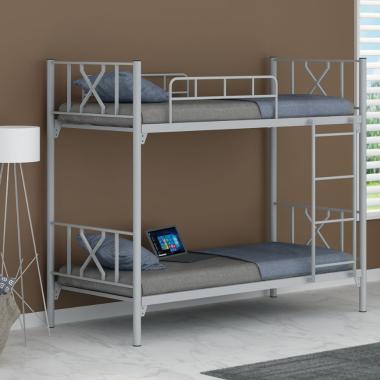 Prissilia Rookie Loft Bed Tempat Tidur Anak Abu abu metalik