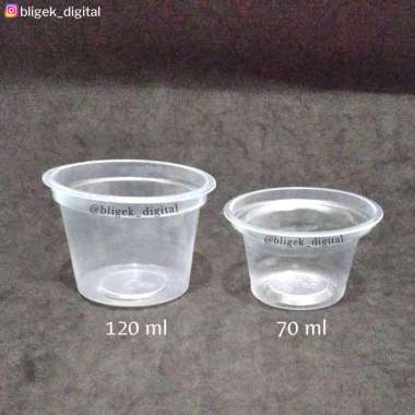 Cup Puding / gelas plastik 120 ml dam 70 ml GELAS 120 ML