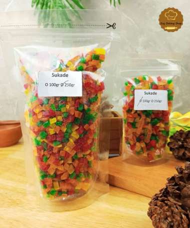 Sukade 100gr - Manisan buah kering campur 4 warna null