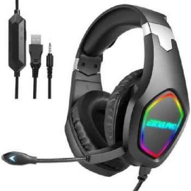 Gaming Headphone Headset Super Bass RGB LED with Mic - J20