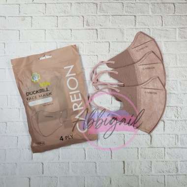 πππβ° Masker Duckbill Careion Premium 4PLY 1Pack isi 10 Pcs Dewasa Warna warni Face Mask Duck Bill Ea