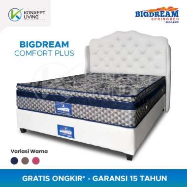 Bigdream Comfort Plus Pillowtop Full Set Kasur - Springbed by Bigland 180x200