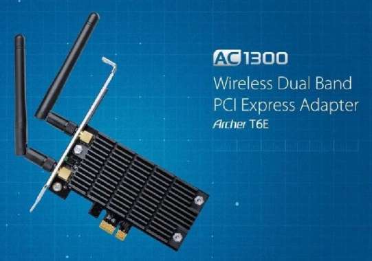 Dual Band Wifi Card up 1300Mbps PCIe TPlink / TP Link Bisa utk PC SFF