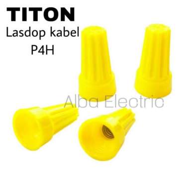 Lasdop Titon 4MM Putar Kuning Sambungan kabel putar (Eceran / Satuan)