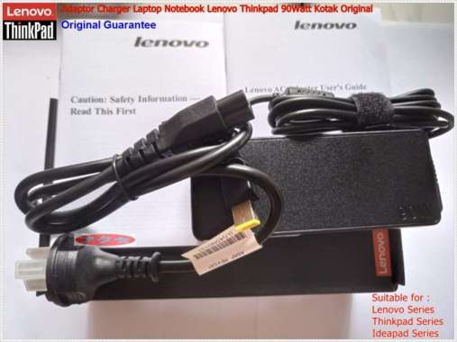 Adaptor Charger Laptop Lenovo Thinkpad Ideapad 65Watt Kotak Original 90 W