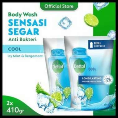 Dettol sabun mandi cair refill super hemat 410 gr x 2