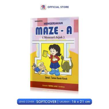 Buku Anak TK / Buku Belajar Menulis Huruf Dan Angka MAZE A