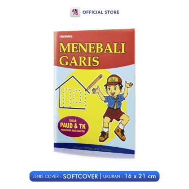 Buku Anak TK / Buku Belajar Menulis Huruf Dan Angka MENEBALI GARIS