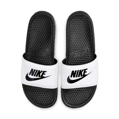 nike slippers black