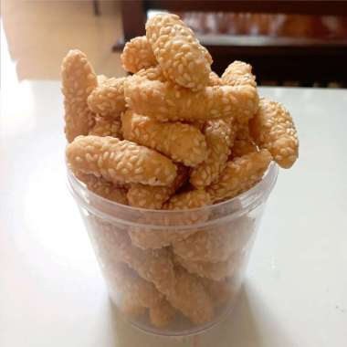 Keciput kue ciput oleh oleh khas kudus 100gr cemilan renyah roti kering wijen onde onde enak