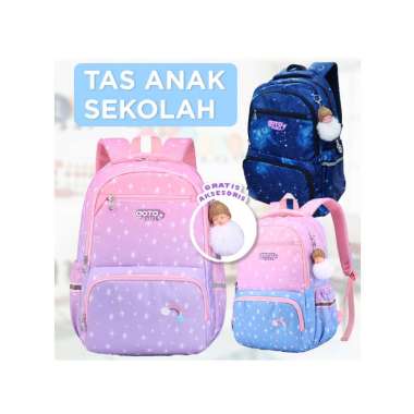 Goto Rasel Tas Sekolah Anak Perempuan Ransel TK SD Kids Bag Backpack SIZE L PURPLE