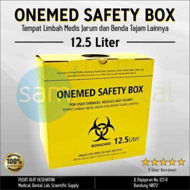 OneMed Safety Box 12.5 Liter - Tempat Sampah Medis