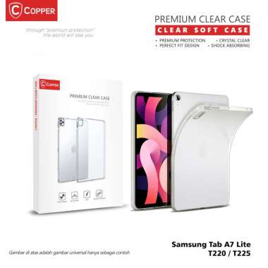 Samsung Galaxy Tab A7 Lite (T225) - Copper Softcase Bening / Clear