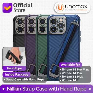 Case iPhone 14 / Plus / Pro / Pro Max Nillkin Strap with Hand Rope Hybrid Casing iPhone 14 Pro Max D