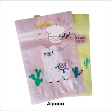Zipper Cookies Kantong Plastik Kemasan Kue Cookies Isi 5 pcs ALPACA