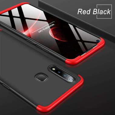 GKK 360 Full Cover Baby Skin Hard Case Huawei P30 Lite Armor - - RED BLACK
