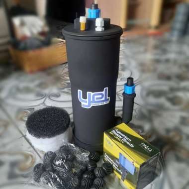 filter mini canister diy + pompa amara sp-1200a + isi media M