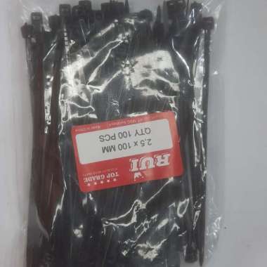 Kabel Ties / Cable Tie Nylon 2.5 X 100 mm isi 100 - hitam